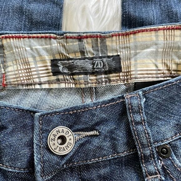 ZANADI medium wash 5 pocket ROCK jeans size 9 - Picture 6 of 8